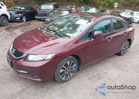 2015 Honda Civic Ex из США, поврежденный, VIN 2HGFB2F83FH505811